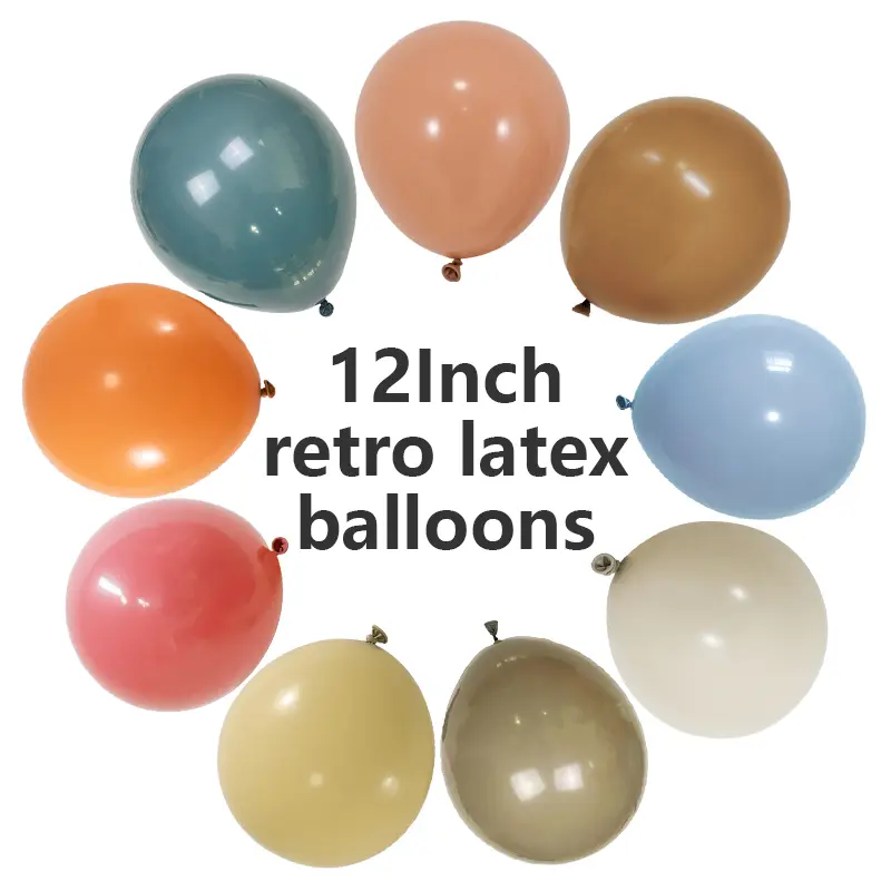 Ballons rétro en latex de 12 pouces