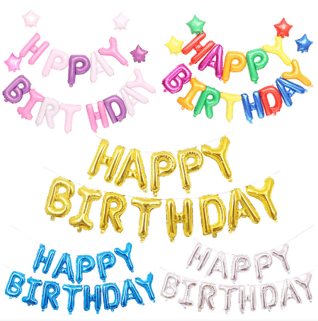 Ballon en aluminium avec lettres de 16 pouces