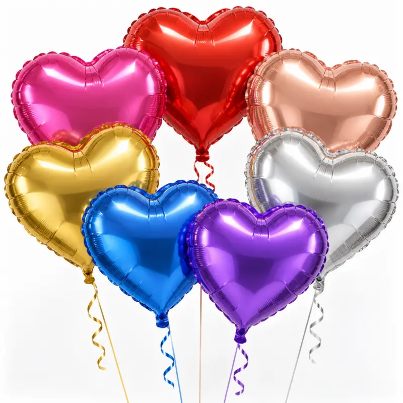 Ballons en aluminium coeur de 18 pouces