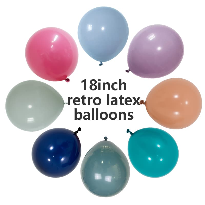 Ballons rétro en latex de 18 pouces