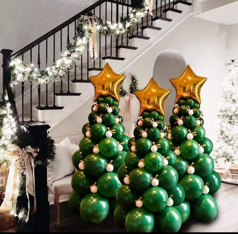 Comment faire un arbre de Noël avec des ballons?