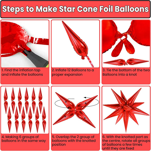 Comment faire un ballon en feuille d'étoile explosive?