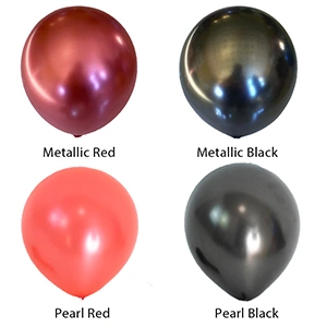 Ballons en latex nacrés ou métalliques
