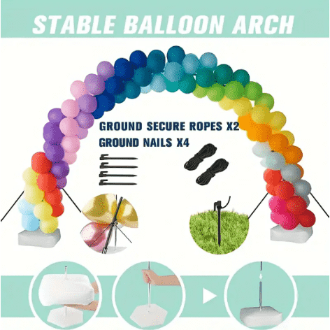 L'arche de ballons peut-elle rester à l'extérieur