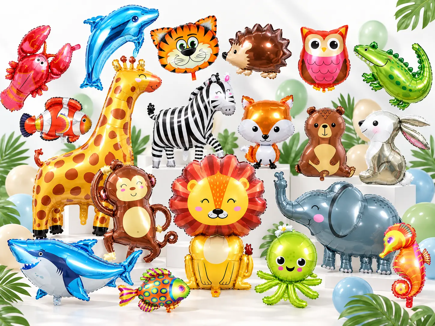Savez-vous comment gonfler des ballons en aluminium avec des animaux ?