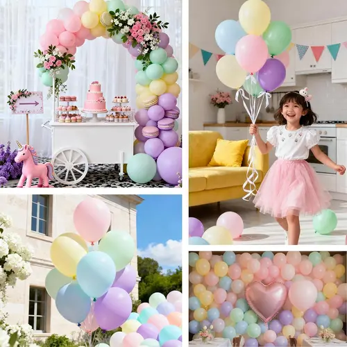 Ballons de fête macarons
