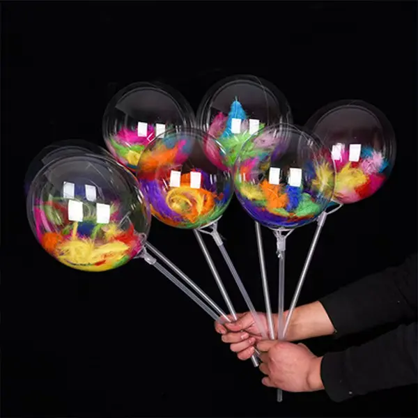 Ballon Bobo LED avec remplissage de plumes Ballon Bobo LED avec remplissage de plumes