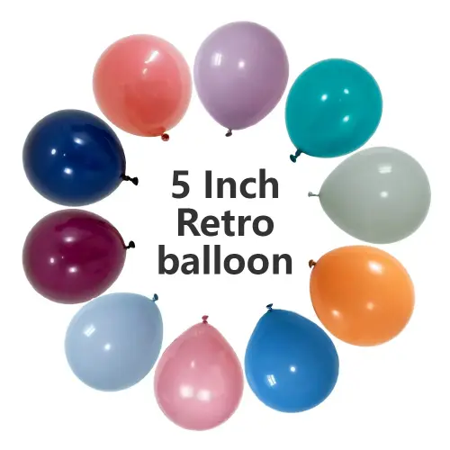 Ballons rétro en latex de 5 pouces