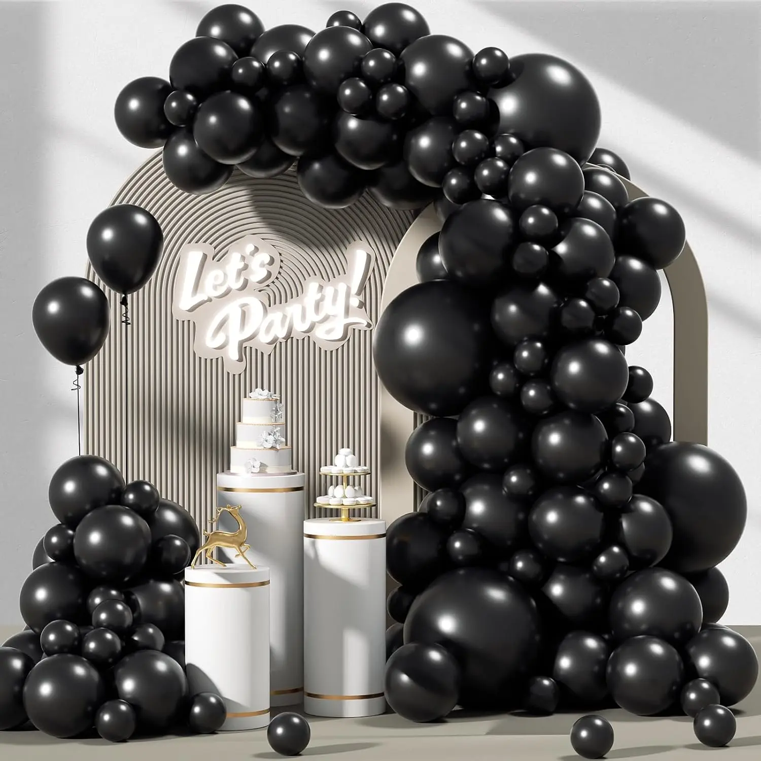 Kit Arche Guirlande Ballon Noir