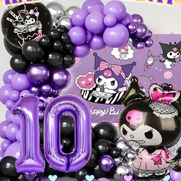 Kit de ballon kuromi de dessin animé