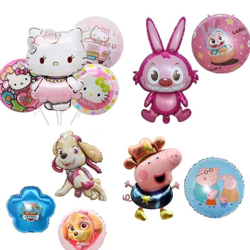 Ballons en aluminium imprimés par dessin animé