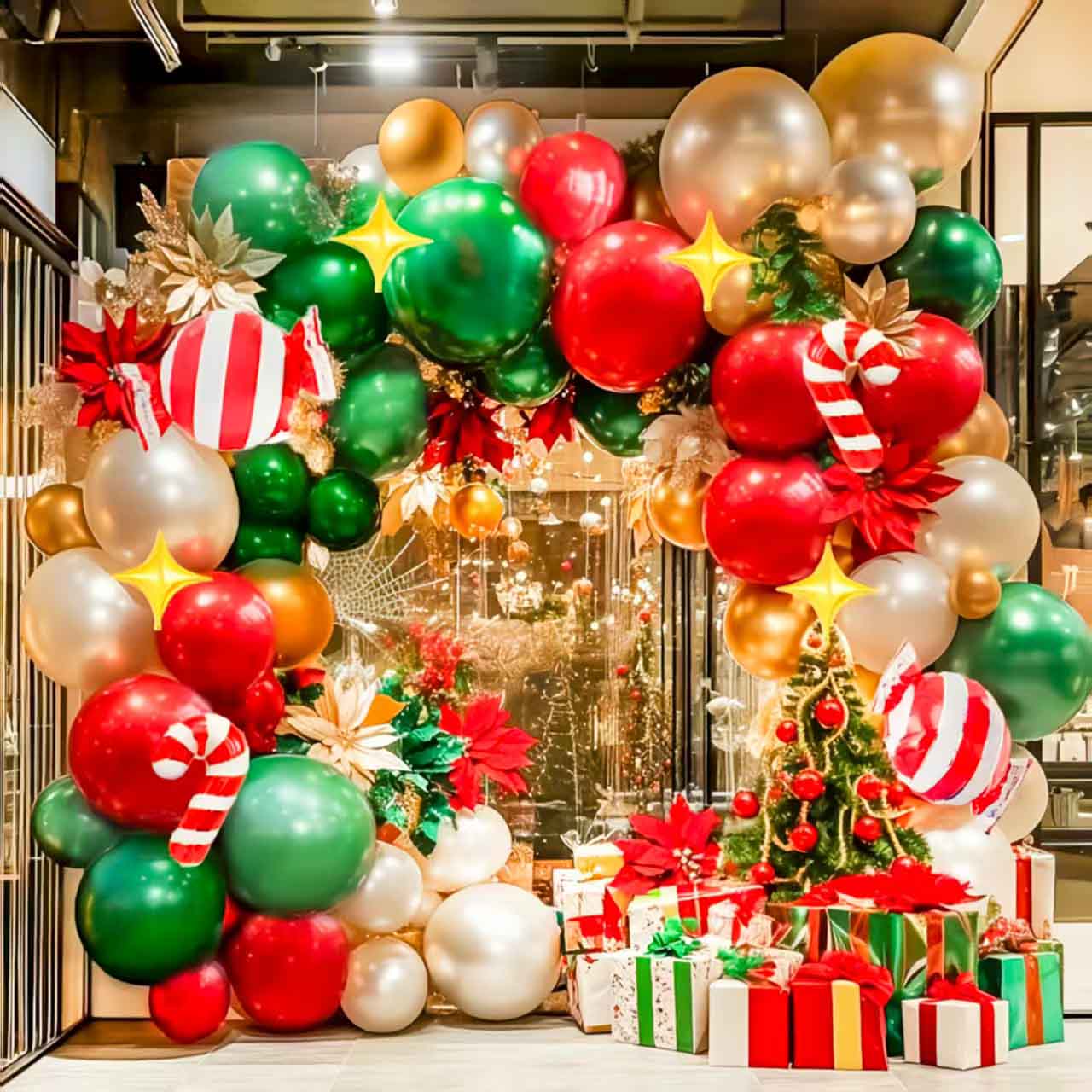 Arche de ballon de Noël