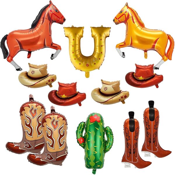 Ballons en aluminium de cow-boy