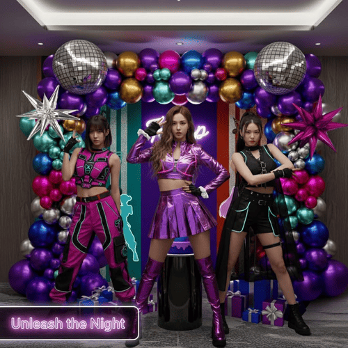 Kit arche de ballons disco