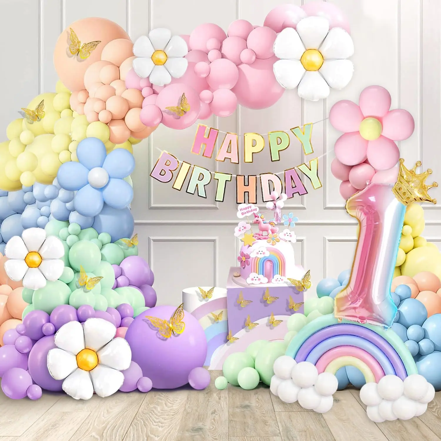 décorations de ballons pour le premier anniversaire