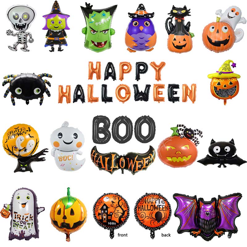 Ballons en feuille d'Halloween