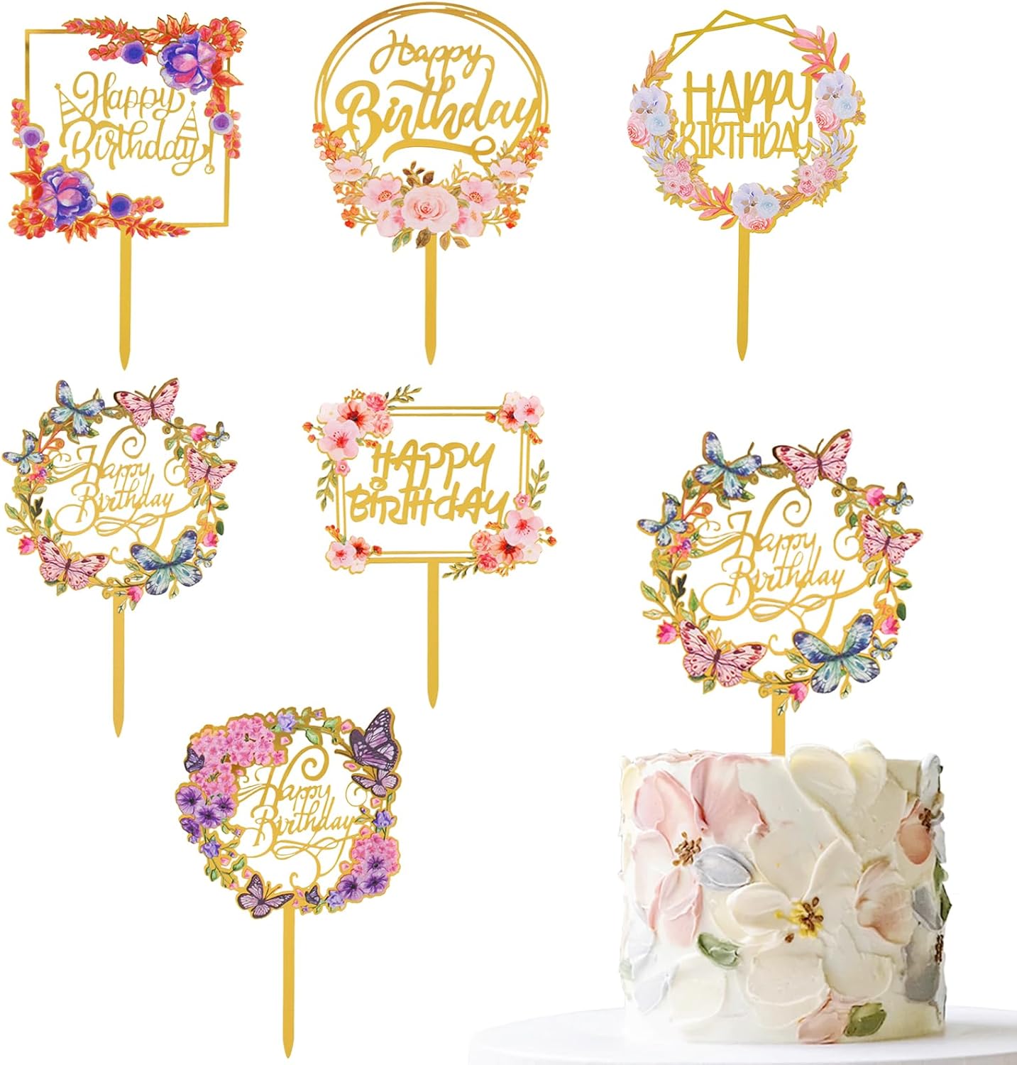 joyeux anniversaire gâteau toppers
