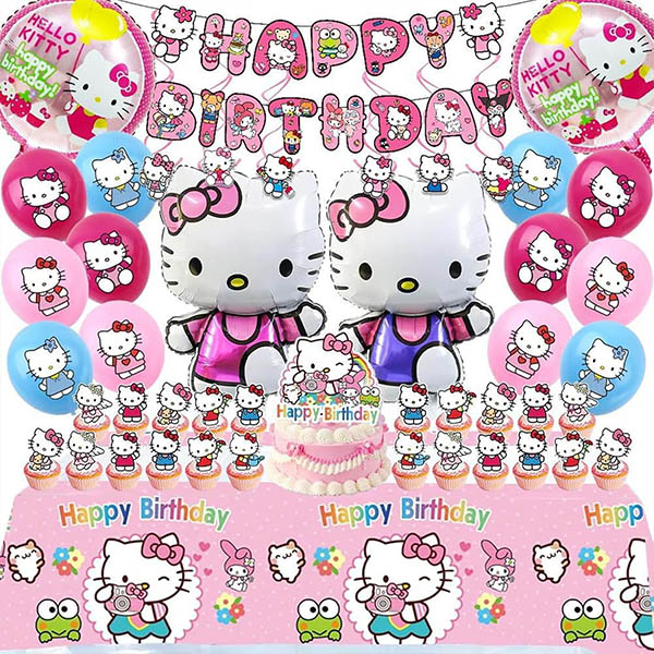 Ballon en aluminium sur le thème de Hello Kitty