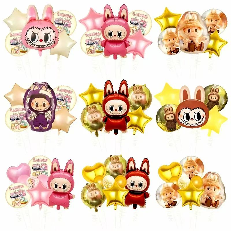 Ballons en feuille de labubu