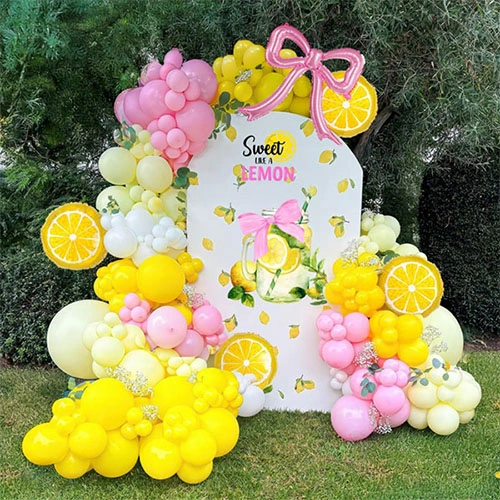 Guirlande de ballons citron