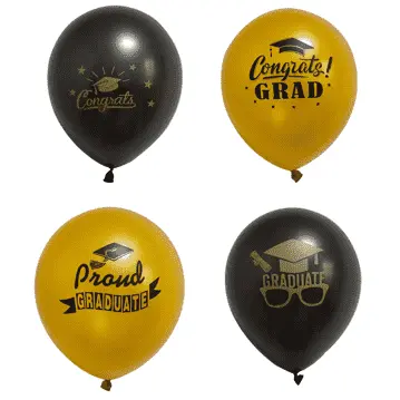 Ballon de remise des diplômes métallique