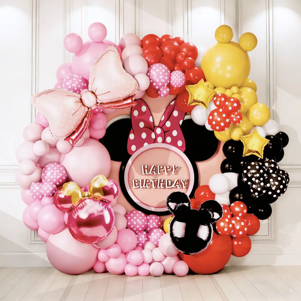 Arche de ballons Mickey et Minnie