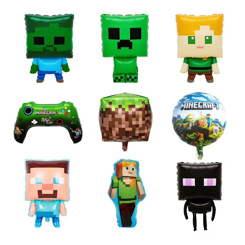 Ballons en feuille de minecraft
