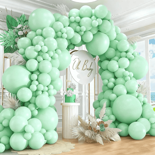 Guirlande de ballons menthe