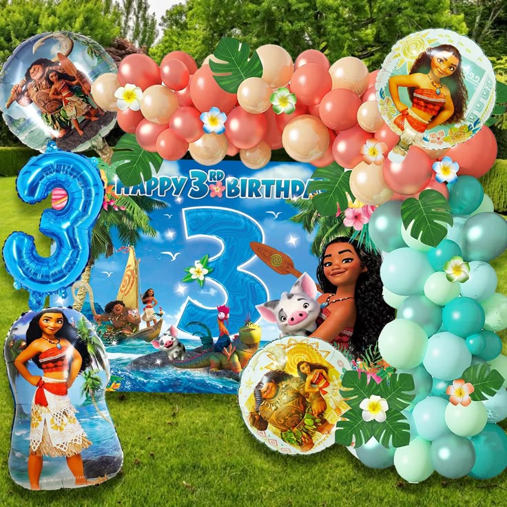 Arche de ballons Moana