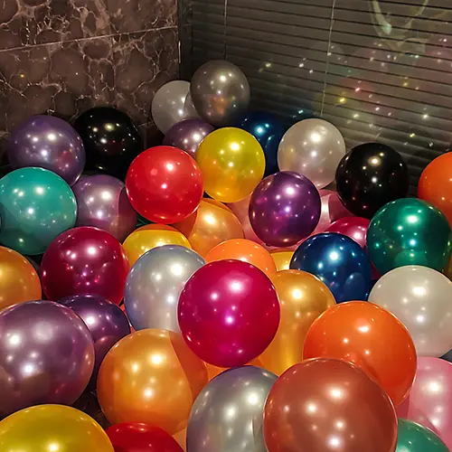Ballons en latex perlé