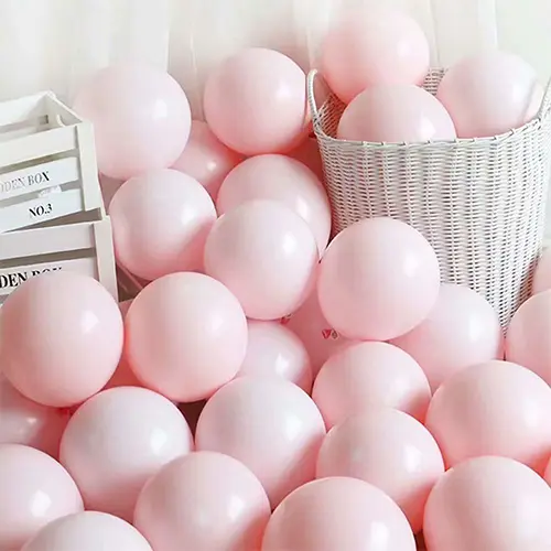 Ballons macarons roses