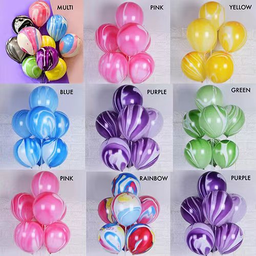 Ballons en latex Rainbow Tie Dye