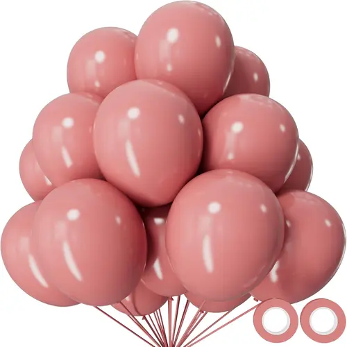 Ballons roses poussiéreux rétro