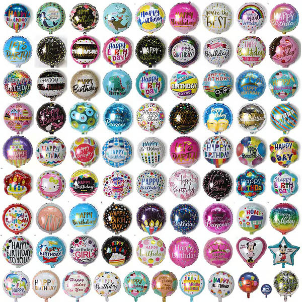 Ballons en feuille ronde