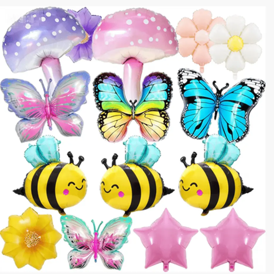 Ballon aluminium sur le thème du printemps