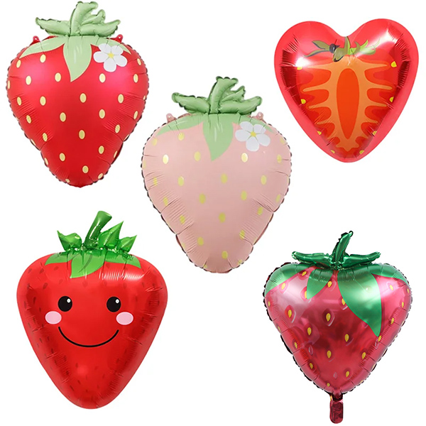 Ballon aluminium fraise