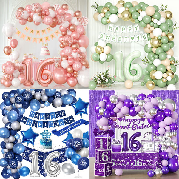 Arc de ballons Sweet 16