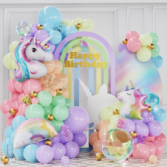 Guirlande de ballons licorne