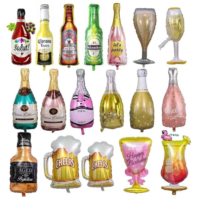 Ballons en aluminium pour bouteille de vin